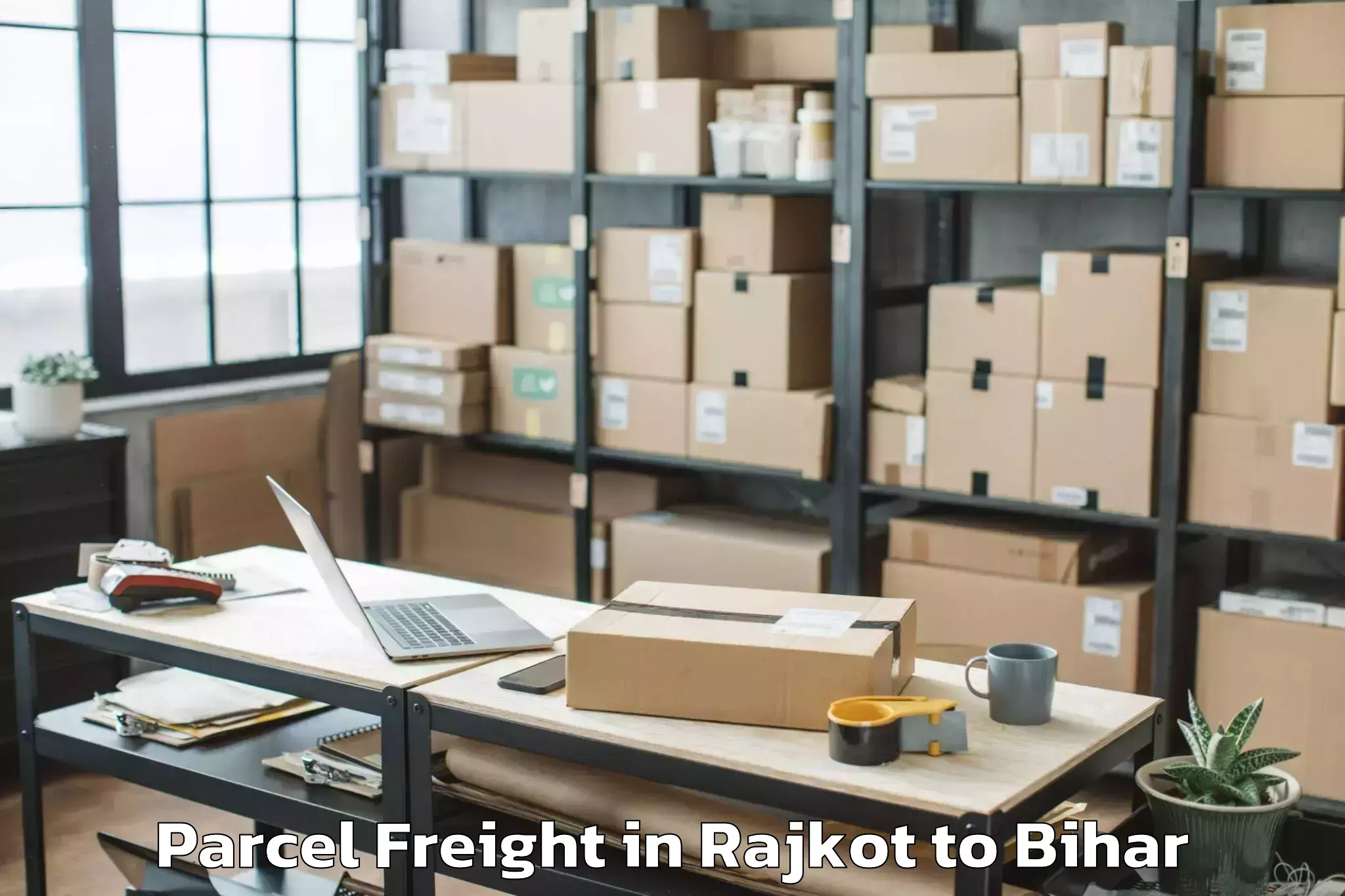 Trusted Rajkot to Ramnagar Champaran Parcel Freight